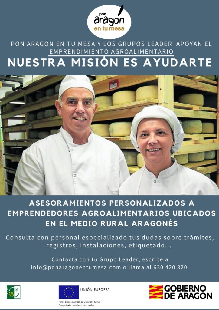 “Pon Aragón en tu mesa” apoya al emprendedor agroalimentario del medio rural aragonés a través de asesoramientos personalizados