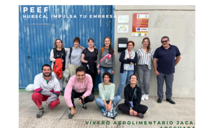Emprendedores/as de Huesca visitan los Viveros Agroalimentarios de Adecuara